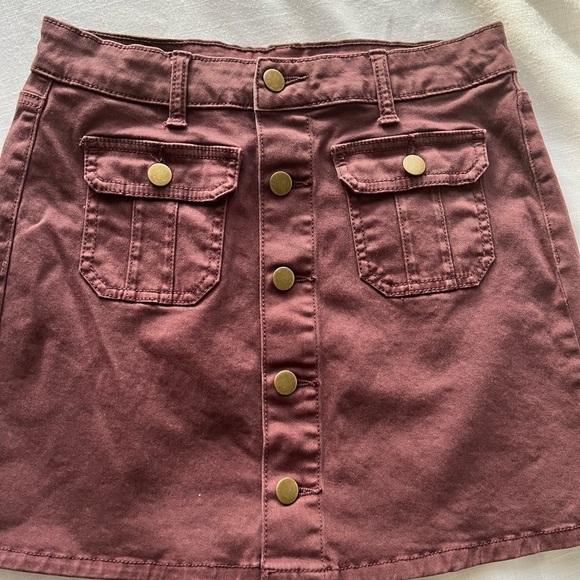 Altard State Front Button Mini Skirt Size XSMALL - Picture 2 of 3